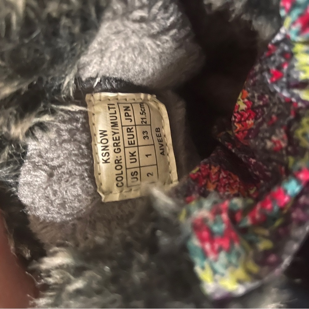 Colorful Fur-Lined Winter Boots - Picture 2 of 2